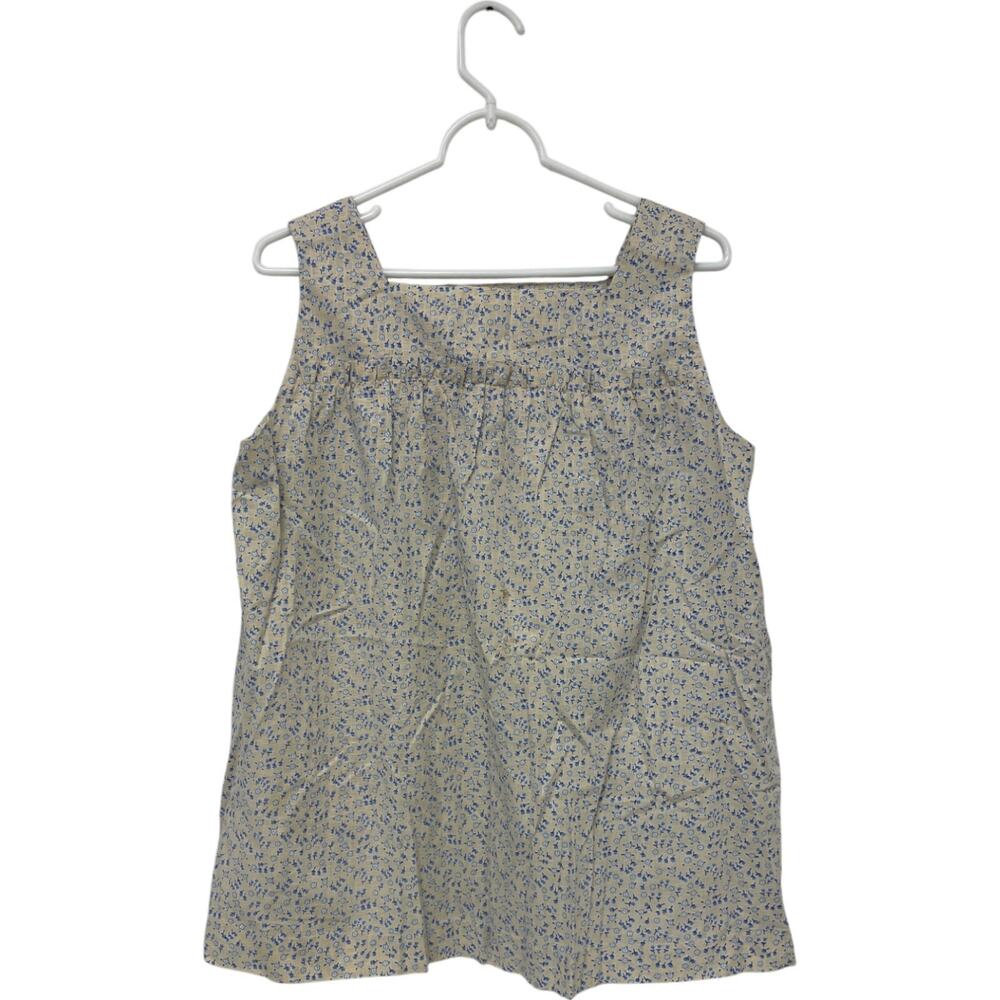 Blouse Shirt Womens Floral Square Neck Sleeveless Casual Beach Summer Pullover